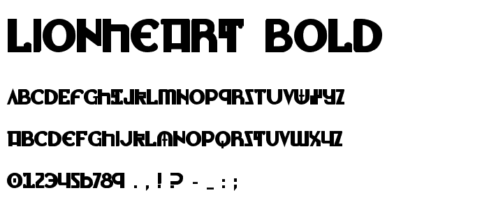 Lionheart Bold font